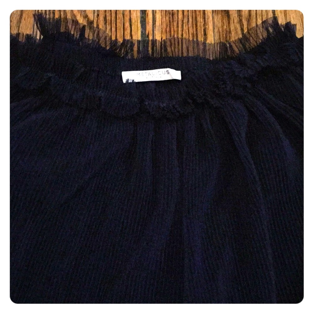 Metalicus Mid-Calf Sheer Skirt